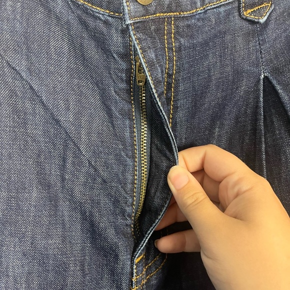 JOIE  Primrose Straight Leg Denim Pant trouser pleated JEANS SZ 30 - Picture 7 of 9